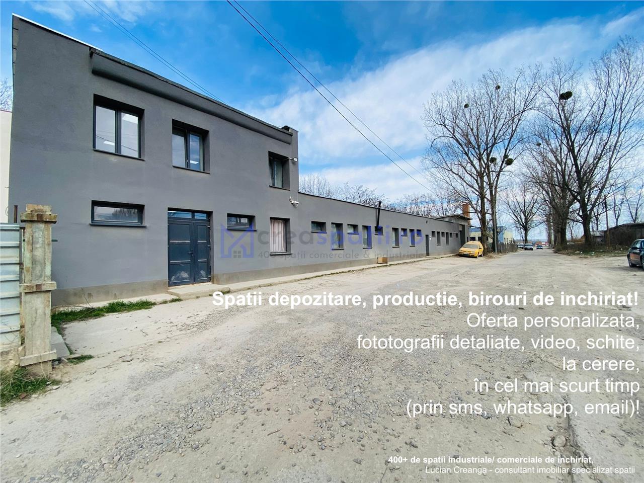 Spatiu depozitare, productie, birouri, Tomesti, 160mp, str. Plopilor