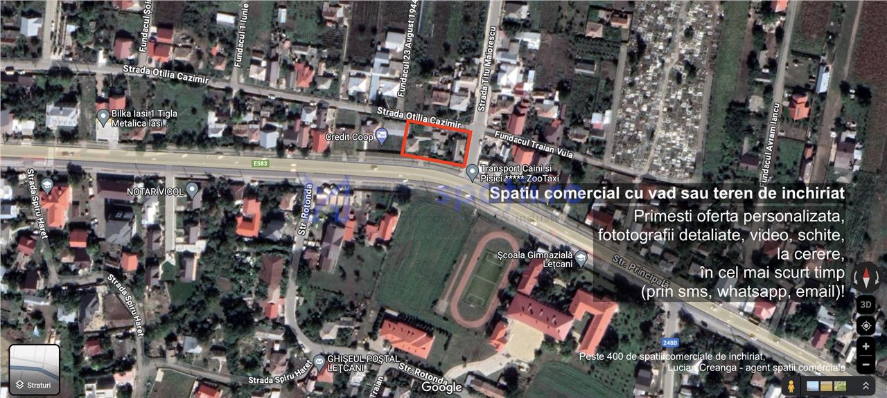 Spatiu comercial 180300mp si/sau platforma 500mp, Letcani DE